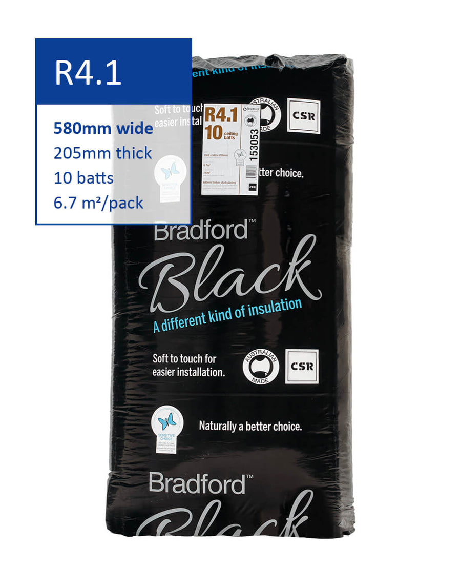 Bradford Black Hypoallergenic Ceiling Insulation Batts