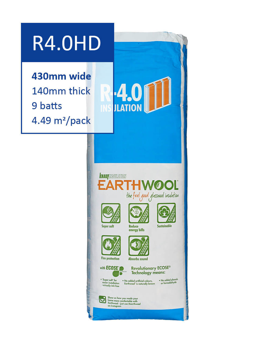 R4.0 HD Knauf Earthwool Sound Shield Insulation