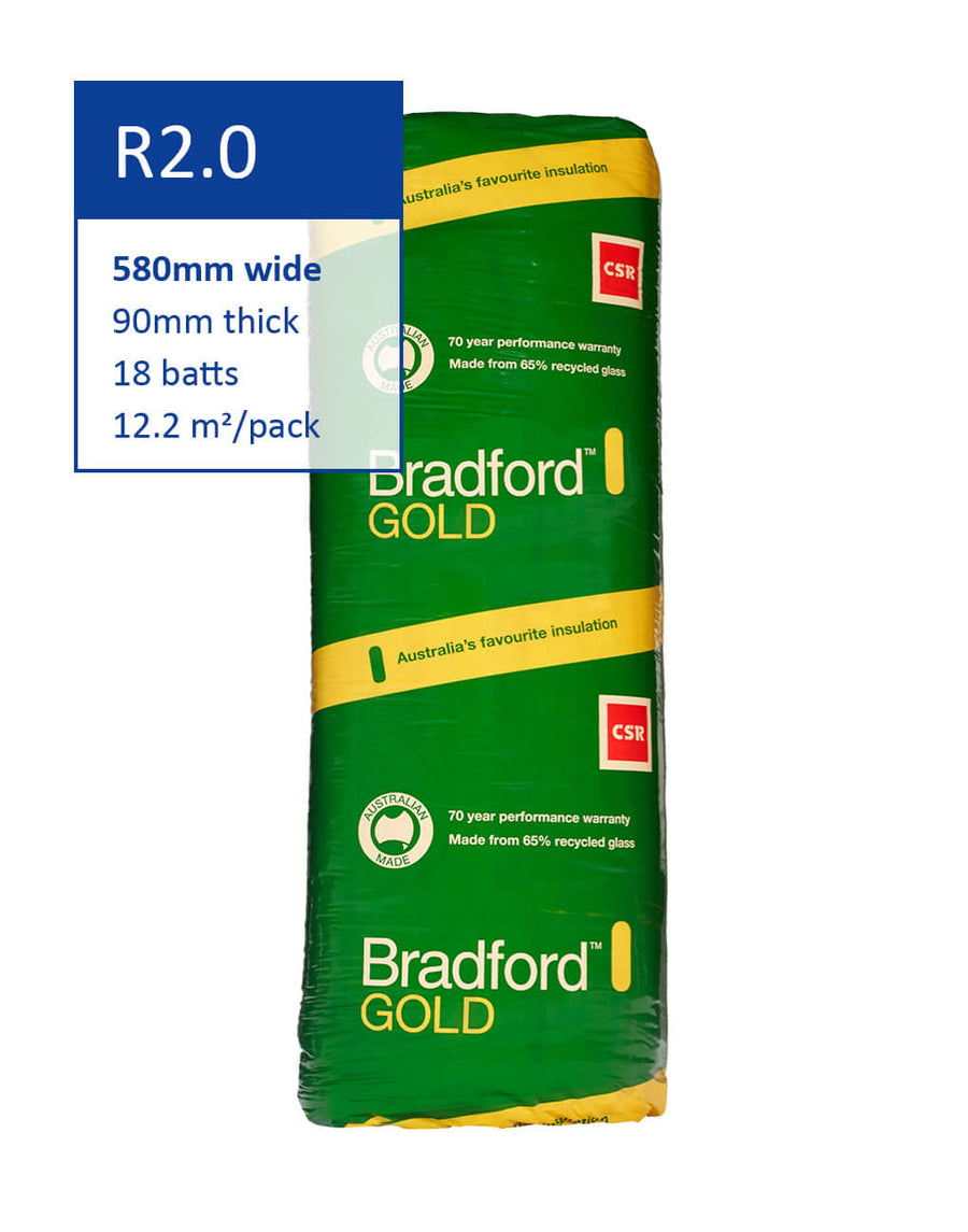 R2.0 Bradford Gold Wall Insulation Batts