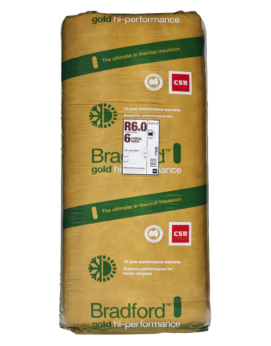 Bradford Hi-Performance Gold Ceiling Batts