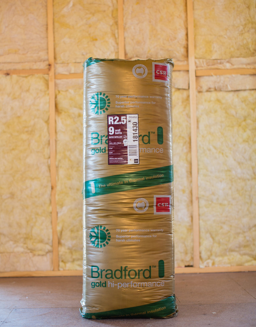 R2.5 Bradford Gold Batts Hi-Performance Wall Insulation