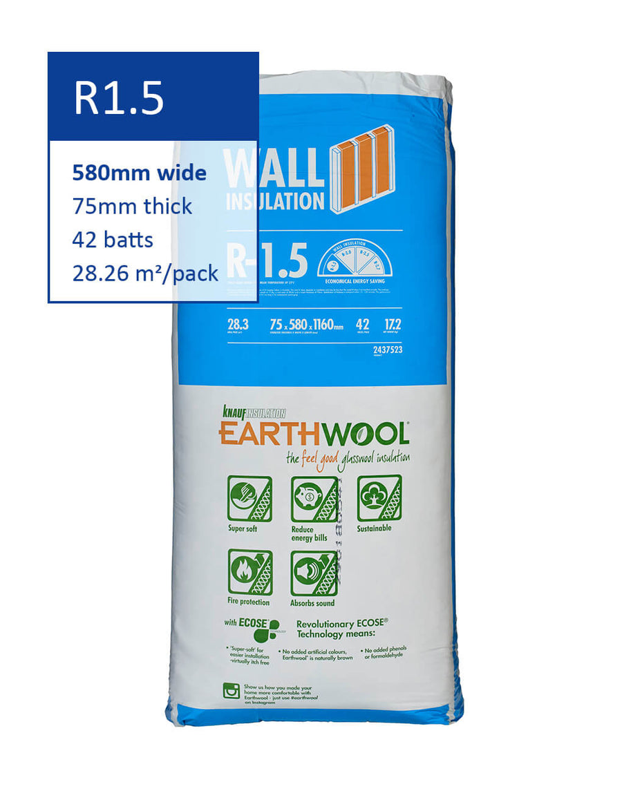 Knauf Earthwool Thermal Wall Insulation Batts
