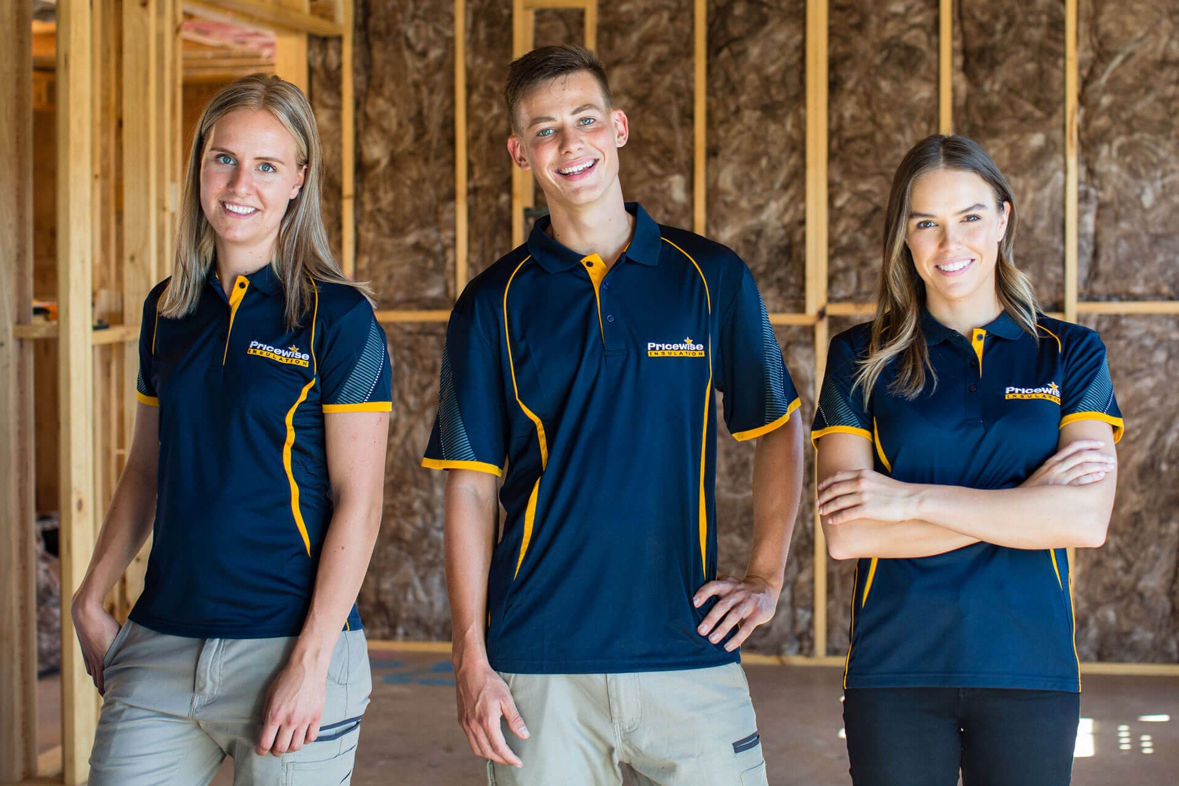 The Pricewise Insulation team on a building site