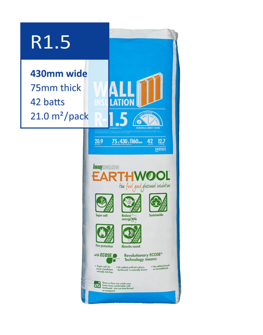 Knauf Earthwool Thermal Wall Insulation Batts