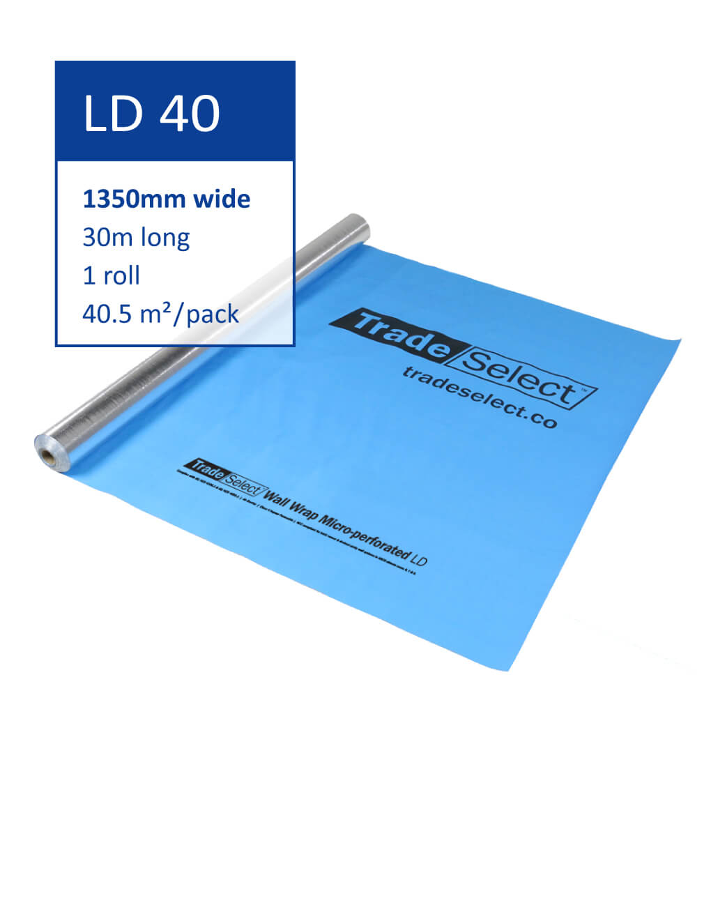 Trade Select by Ametalin Standard Wall Wrap - Light Duty Foil