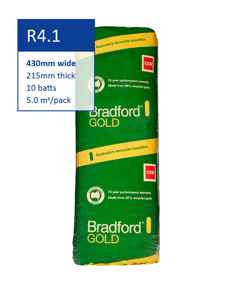 Bradford Gold Batts Thermal Ceiling Insulation