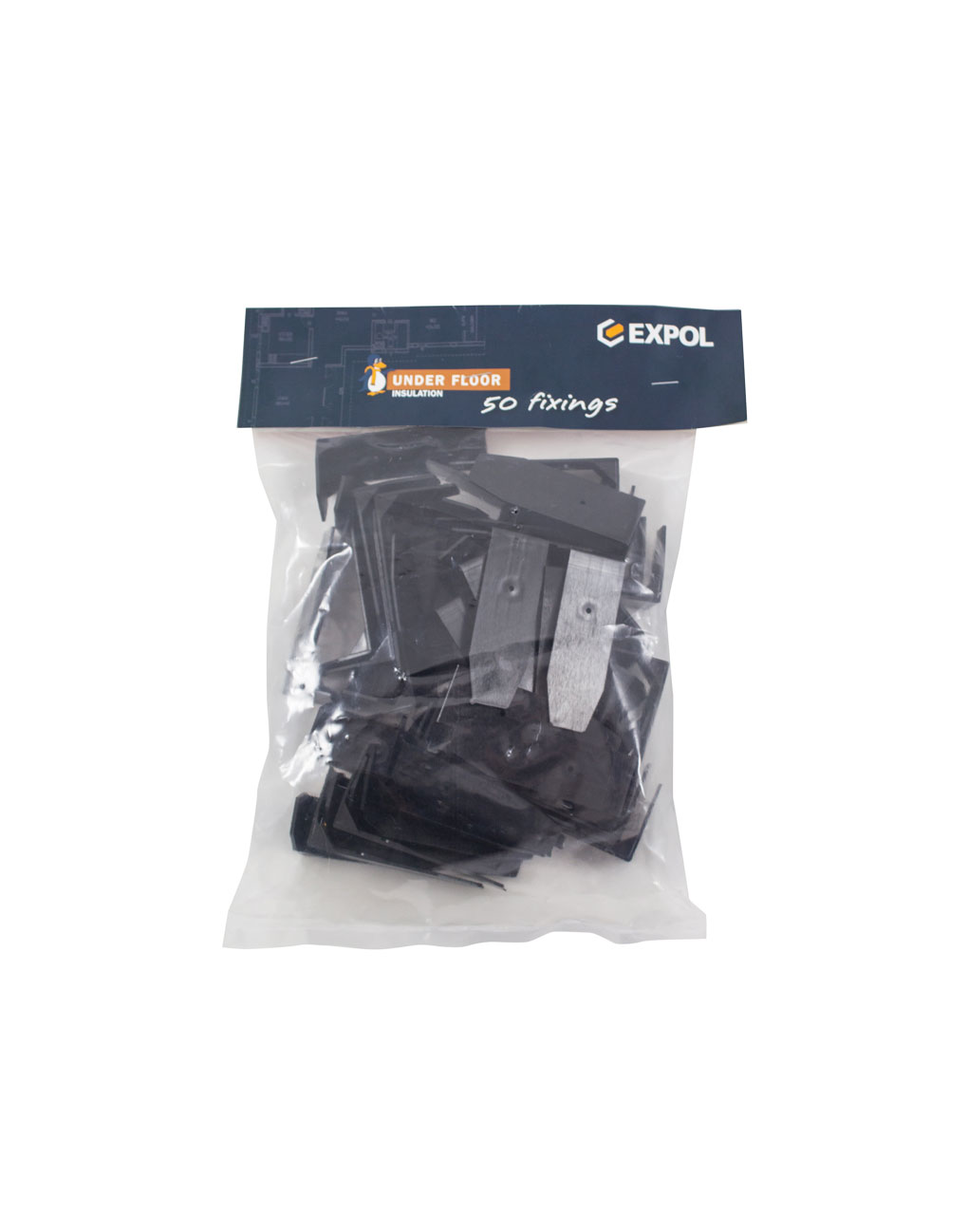 Expol Bracket Insulation Panel Fixings - 50 Pack