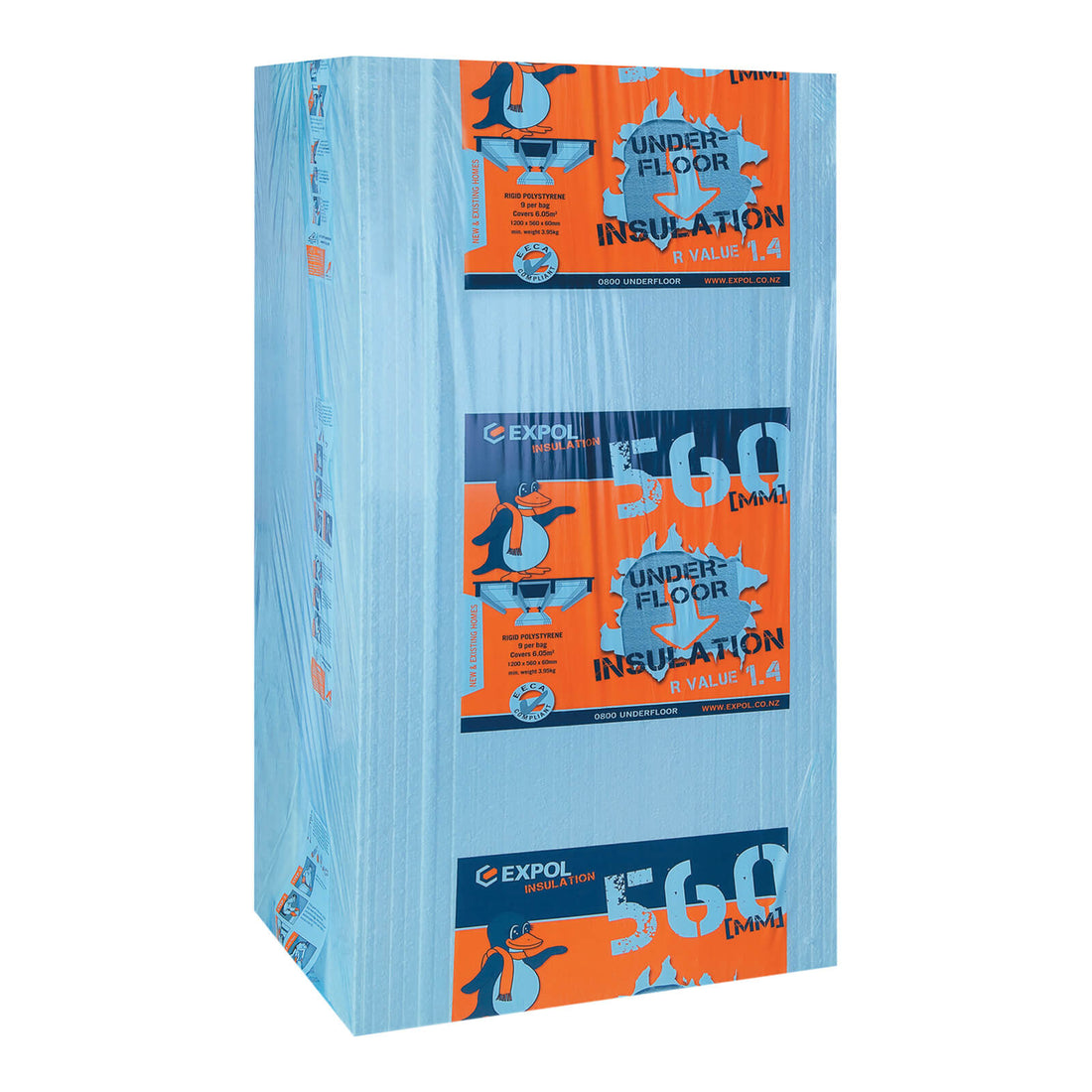 R1.4 - 560mm Expol Polystyrene Underfloor Insulation