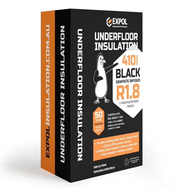 Expol Black R1.8 Underfloor Insulation