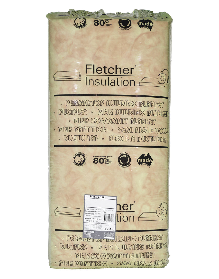 Fletcher Pink Partition Acoustic Wall Insulation