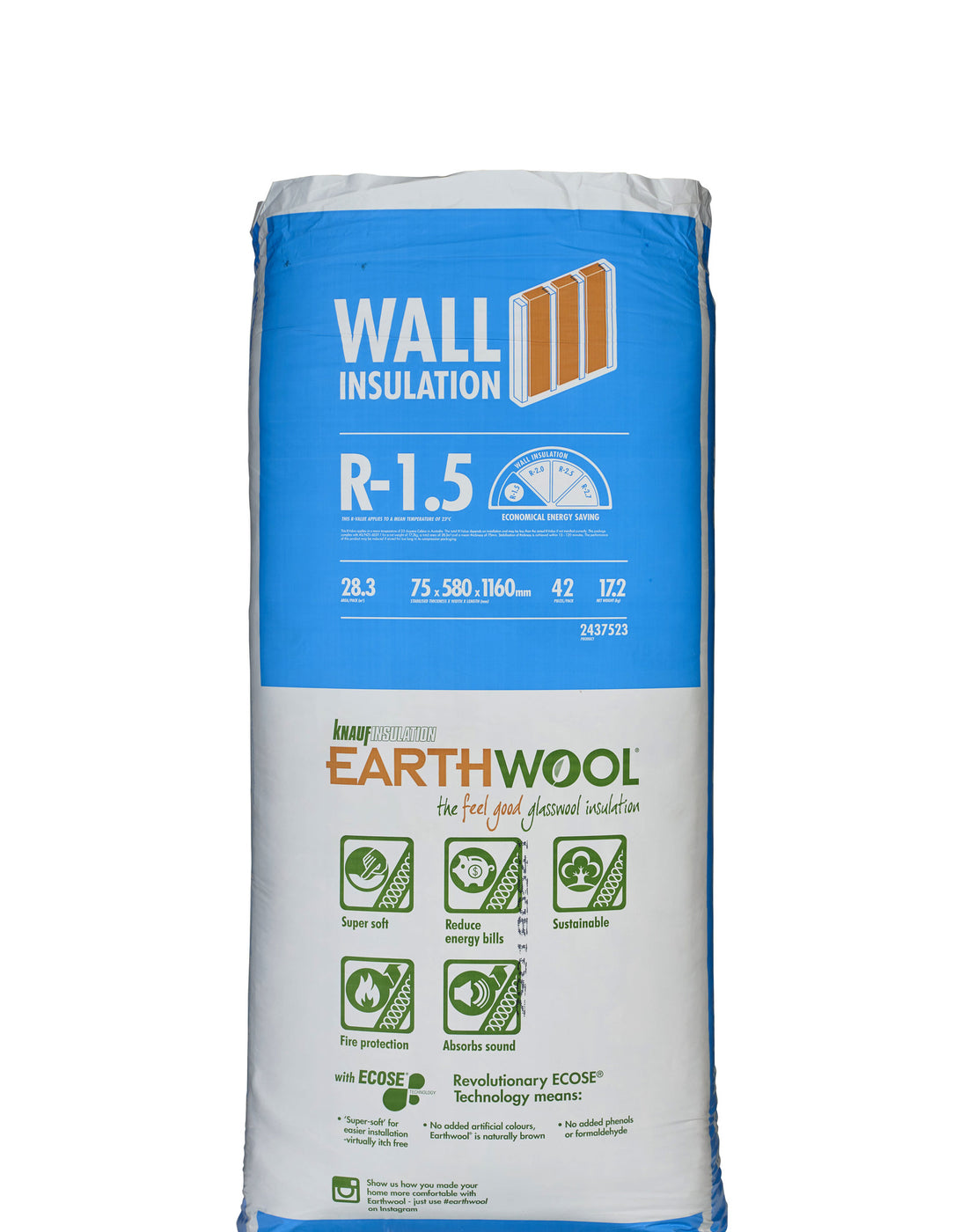 Knauf Earthwool® Acoustic Insulation Batts 11kg/m3