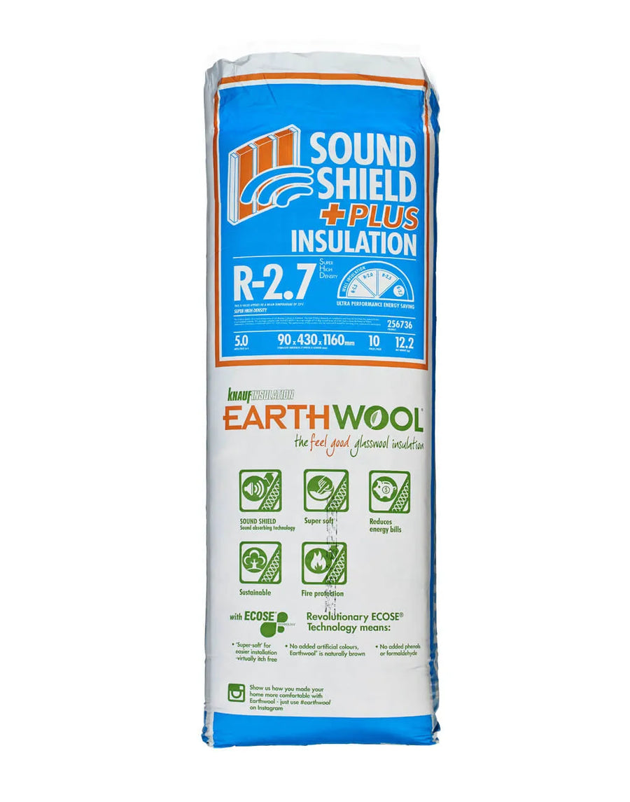 R2.7 SHD Knauf Earthwool Sound Shield Insulation Batts