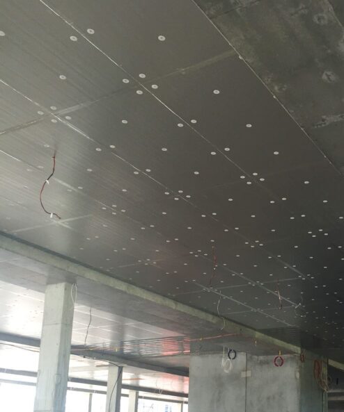 Kingpspan Kooltherm K10 Insulation Panels installed in a car park