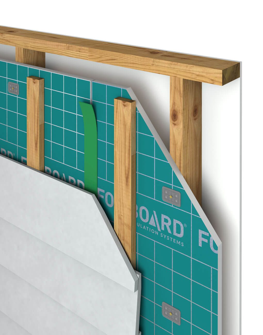 Foilboard Insulation Green Rigid Panels