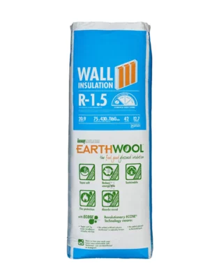 Buy R1.5 Knauf Earthwool Wall Insulation Batts