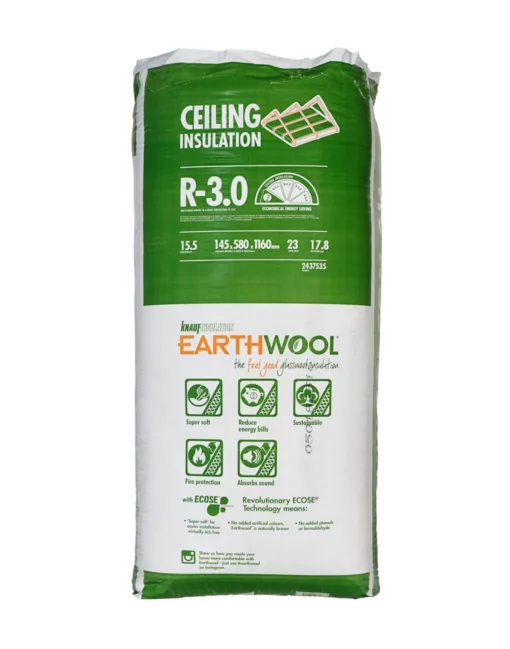 Buy R3.0 Knauf Earthwool Ceiling Insulation Batts