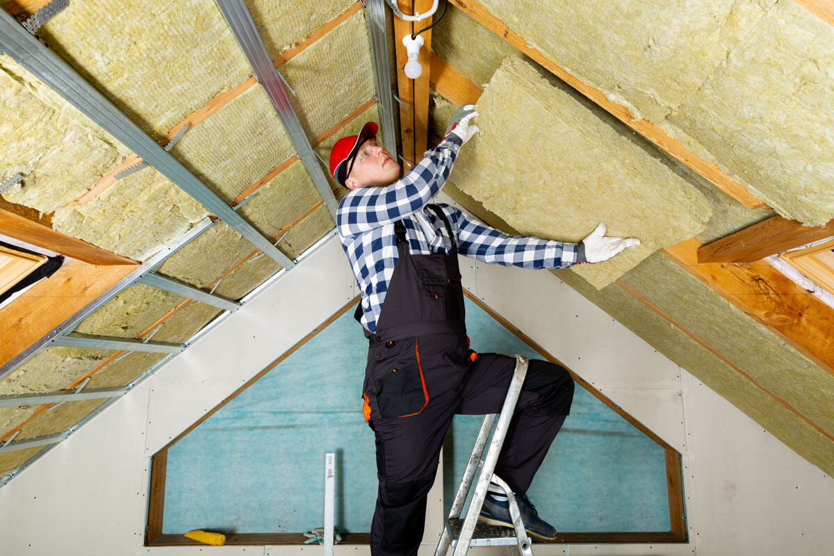 Install Attic or Loft insulation for greater thermal benefits
