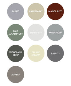 Metecno EconoClad Colourbond Steel Colour Palette