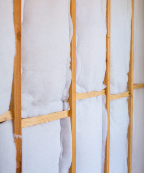 Generic Polyester Wall Insulation Batts Install